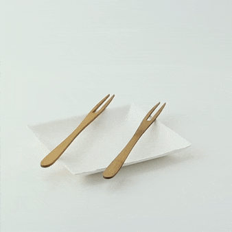 50pcs - Fourchette bambou "Surat" - 16,5 cm