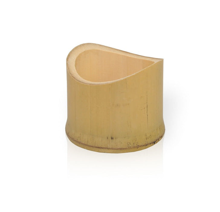 20pcs - Demi-tube bambou "Tamago" - 37 ml - Ø 5,5 cm - H 4,2 cm