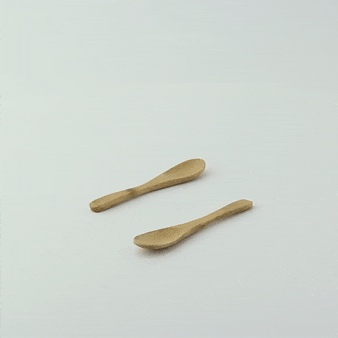 50pcs - 9cm - Mini cuillère bambou "Tung"