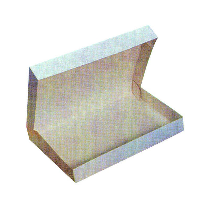 25pcs - Boîte plateau lunch carton blanc - 42 cm x 32 cm x 6 cm
