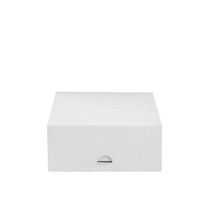 50pcs - Boîte pâtissière carton blanc - 18 cm x 18 cm x 8 cm