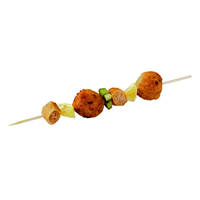 200pcs - Brochette bois ronde - 25 cm