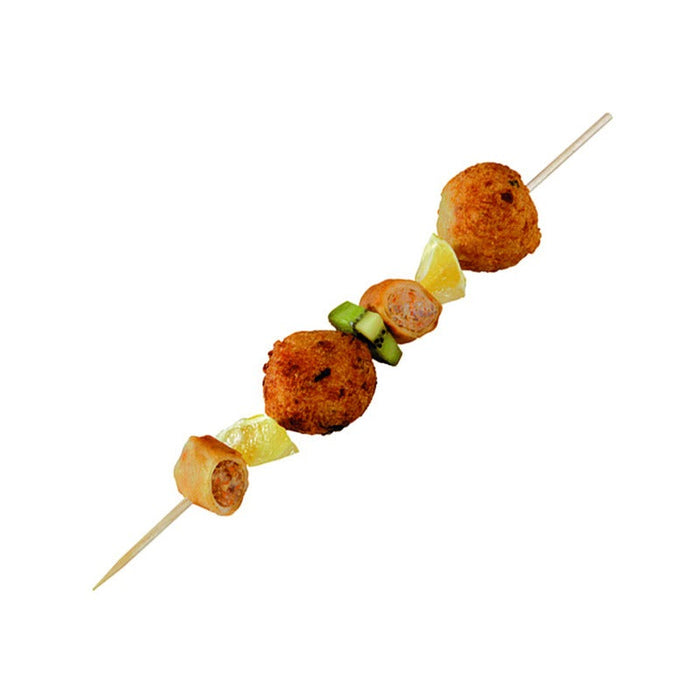200pcs - Brochette bois ronde - 30 cm