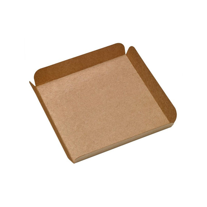 250pcs - Carré rainé carton brun - 17 cm x 17 cm x 2 cm