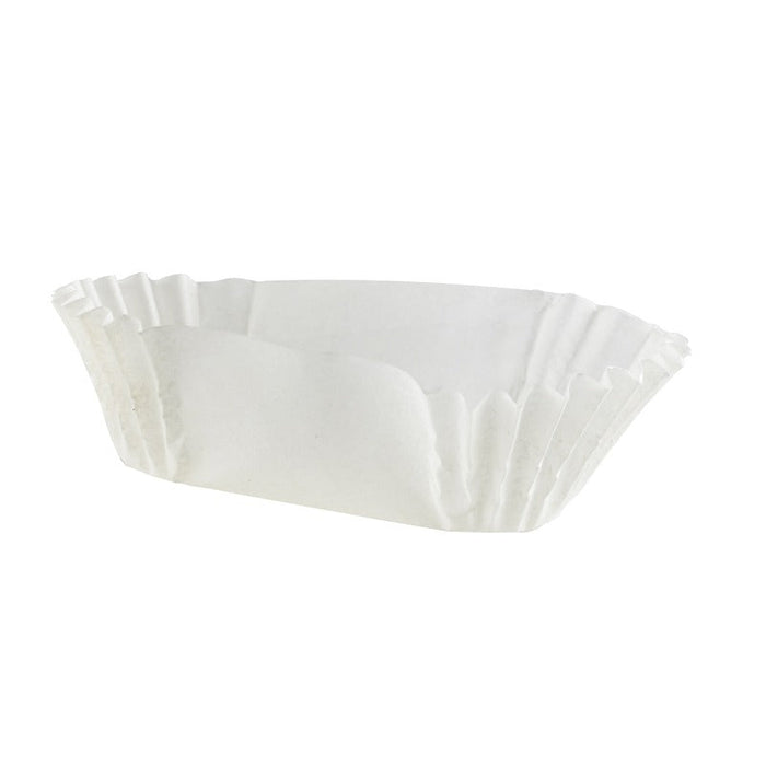 1000pcs - 6x1,7x1,5cm - Caissette de cuisson ovale blanche en papier ingraissable