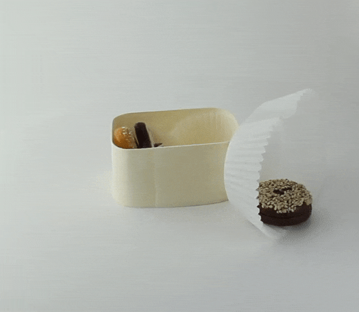 100pcs - Caissette de cuisson ovale blanche en papier siliconé - 14,5 cm x 11,5 cm x 3,5 cm