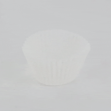 100pcs - Caissette de cuisson ronde blanche en papier siliconé - Ø 4,3 cm - H 3,2 cm