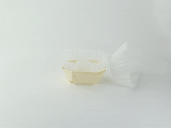 100pcs - Caissette de cuisson ovale blanche en papier siliconé - 6,5 cm x 5 cm x 4 cm