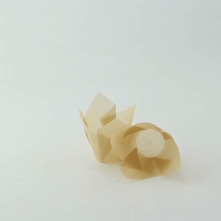 100pcs - Caissette de cuisson tulipe en papier brun siliconé - Ø base 3 cm - H 6 cm
