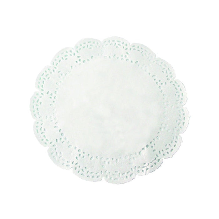 250pcs - Dentelle papier blanc ronde - Ø 25 cm