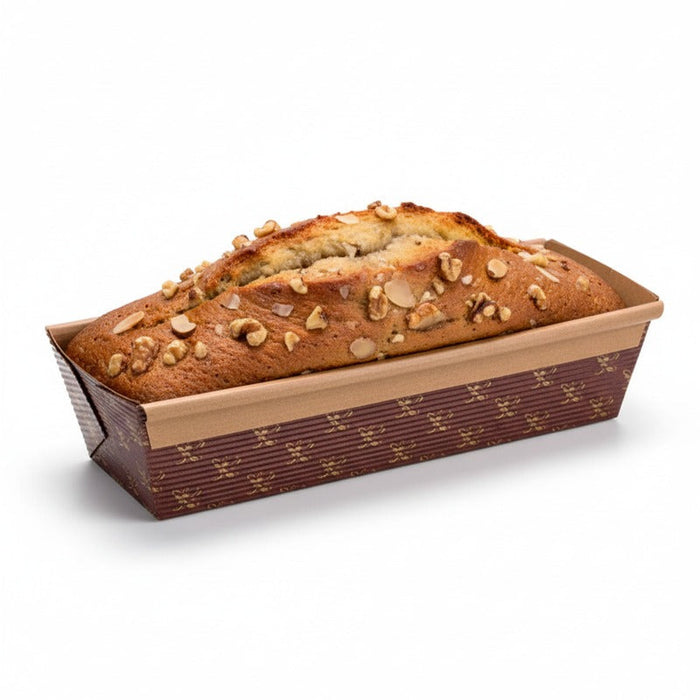 300pcs - 22x8x4,8cm - Moule de cuisson rectangulaire en carton micro-cannelé brun