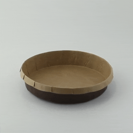 80pcs - Moule de cuisson rond en papier kraft brun - Ø 18 cm - H 3,5 cm
