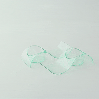 50pcs - Mise en bouche plastique PS vert transparente « Gizmo » - 10 cm x 4 cm x 2,4 cm