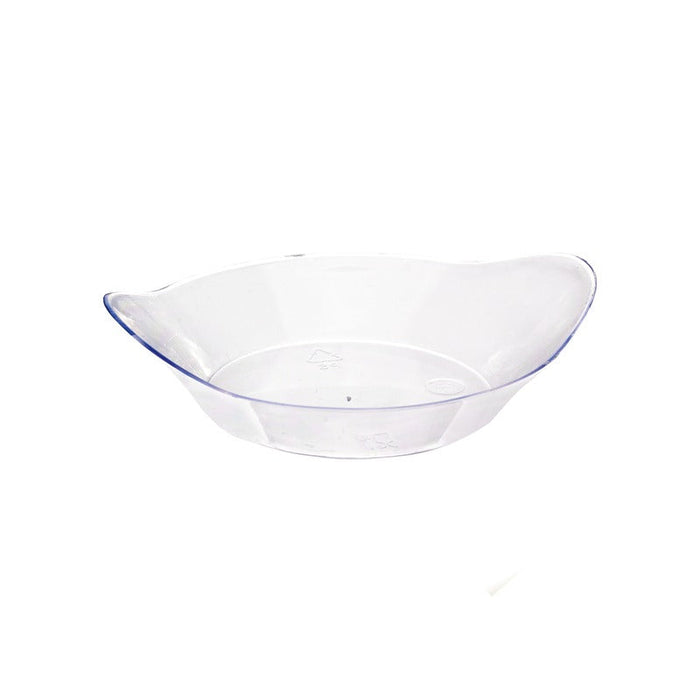 30pcs - Mise en bouche plastique vert transparente à oreilles « Inda » - 8 cm x 6,5 cm x 1,5 cm
