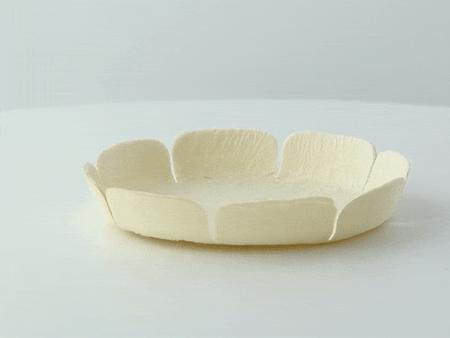 10pcs - Moule de cuisson rond en bois "Marguerite" avec caissette papier - Ø 11 cm - H 1,5 cm
