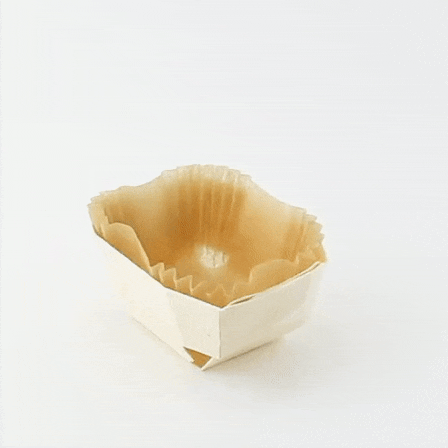 300pcs - Mini moule de cuisson en bois "Lovely" - 5,5 cm x 5 cm