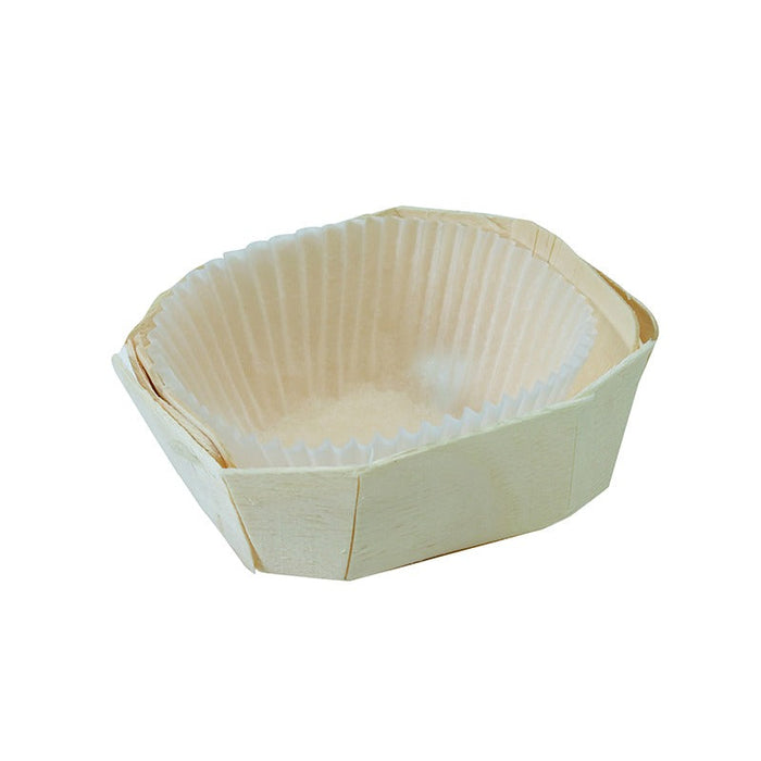 300pcs - Mini moule de cuisson en bois "Lovely" - 5,5 cm x 5 cm
