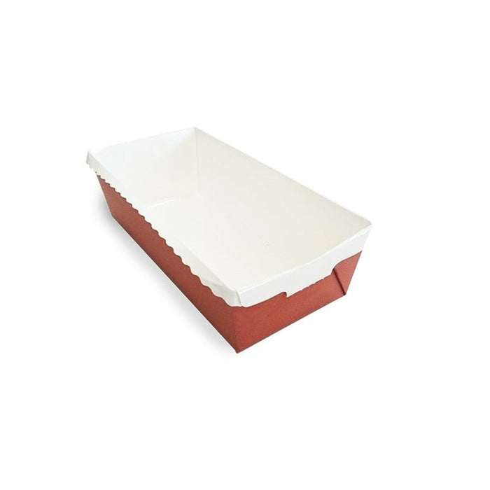 270pcs - 18x8x5,5cm - Moule de cuisson rectangulaire en carton "Optima"