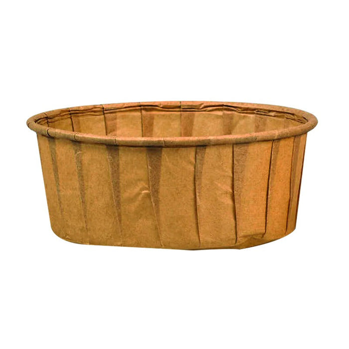 200pcs - Pot papier plissé kraft avec boîte distributrice - 120 ml - Ø 7,5 cm - H 3 cm