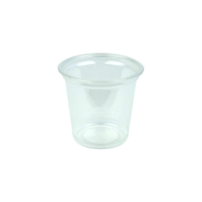 100pcs - Pot à sauce rond en plastique PET transparent - 30 ml - Ø 4,5 cm - H 4,3 cm