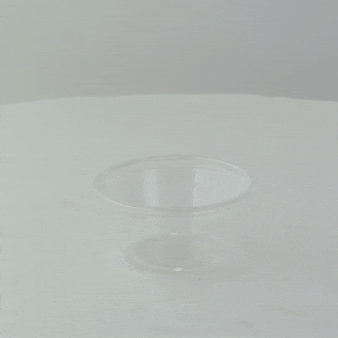 125pcs - Pot à sauce rond en plastique PET transparent - 60 ml - Ø 6,2 cm - H 3,2 cm