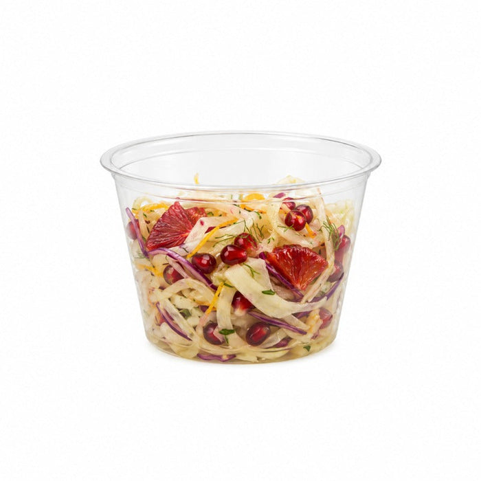125pcs - Pot à sauce rond en plastique PET transparent - 120 ml - Ø 7,4 cm - H 4,4 cm