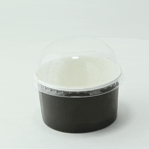 100pcs - Couvercle PET transparent dôme - Ø 8 cm - H 3,6 cm - Compatible avec 209POPET7, 210GPU8, 210POB151, 210POC151N