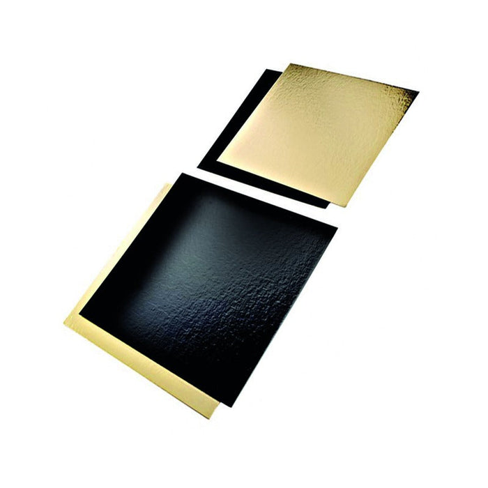 25pcs - 40x30cm - Plaque carton rectangulaire double face or/noir
