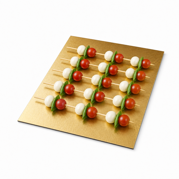 25pcs - 60x40cm - Plaque carton rectangulaire double face or/noir
