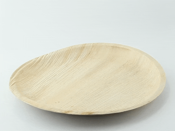 25pcs - Assiette ronde en palmier - Ø 30 cm - H 2,5 cm