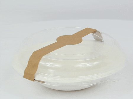 100pcs - Couvercle PET transparent - Ø 17,6 cm - Compatible avec 210APUB16