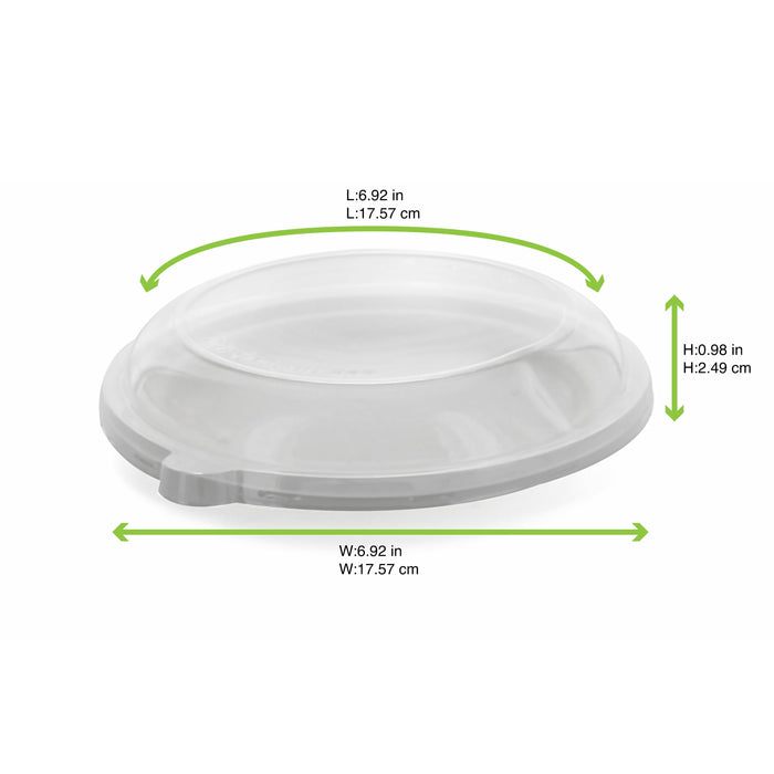 100pcs - Couvercle PET transparent - Ø 17,6 cm - Compatible avec 210APUB16