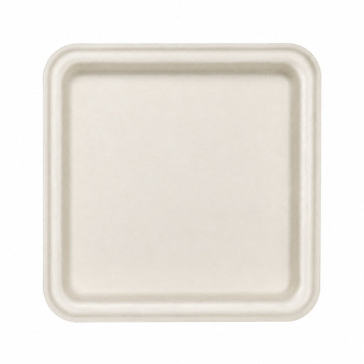 Couvercle en pulpe pour plateau repas 5 compartiments - 30 cm x 24,4 cm x 3,7 cm - Compatible avec 210APUBR5C