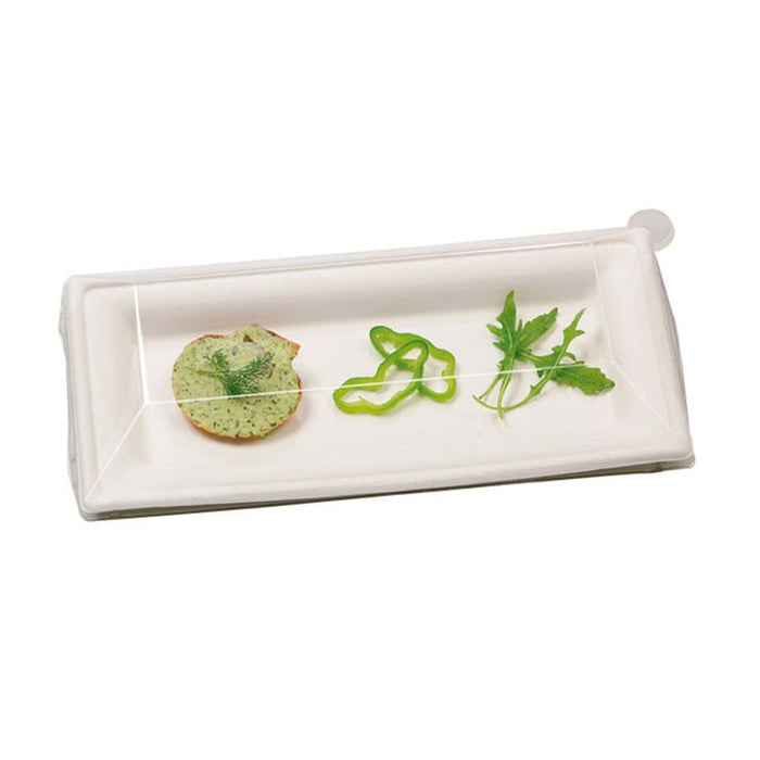 25pcs - Couvercle RPET transparent - 27,5 cm x 14 cm x 3 cm - Compatible avec 210APU1326BR, 210APU1326