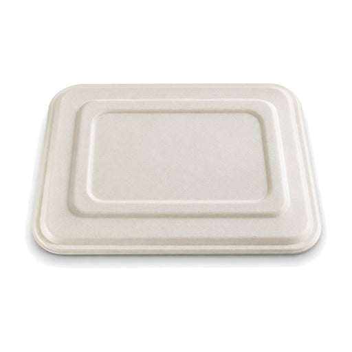 Couvercle en pulpe pour plateau repas 5 compartiments - 28,6 cm x 22,5 cm x 1,45 cm