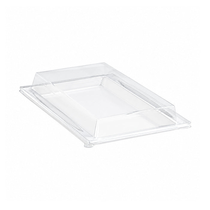 100pcs - Couvercle PET transparent pour plateau "Atlas" - 27,2 cm x 19,3 cm x 3,3 cm