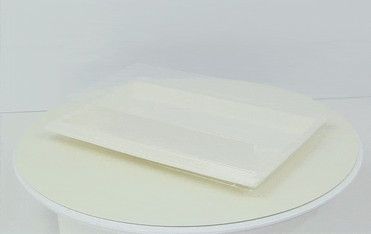 100pcs - Couvercle PET transparent pour plateau "Atlas" - 27,2 cm x 19,3 cm x 3,3 cm