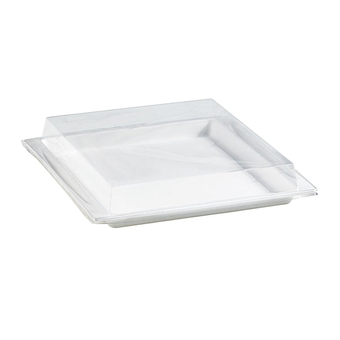 100pcs - Couvercle PET transparent pour plateau "Atlas" - 27,5 cm x 26,5 cm x 3,3 cm - Compatible avec 210APUTRP3
