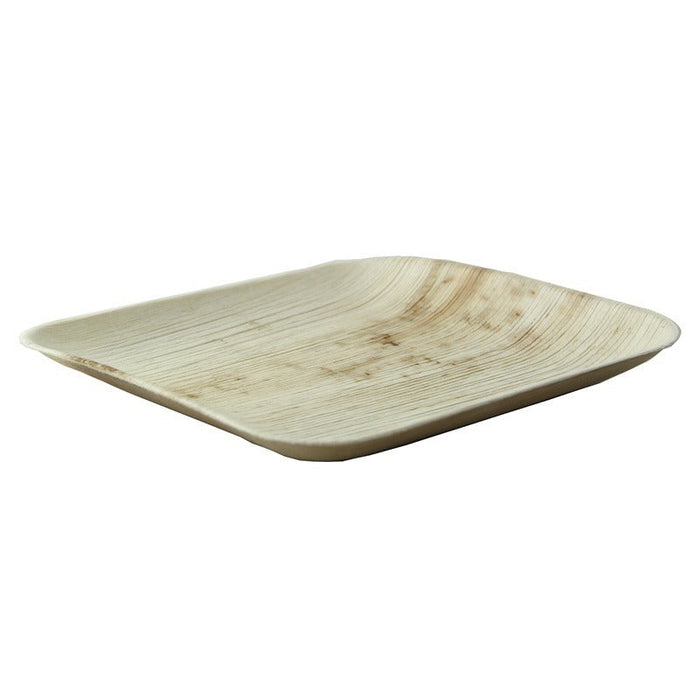 25pcs - 20x20x2cm - Assiette carrée en palmier
