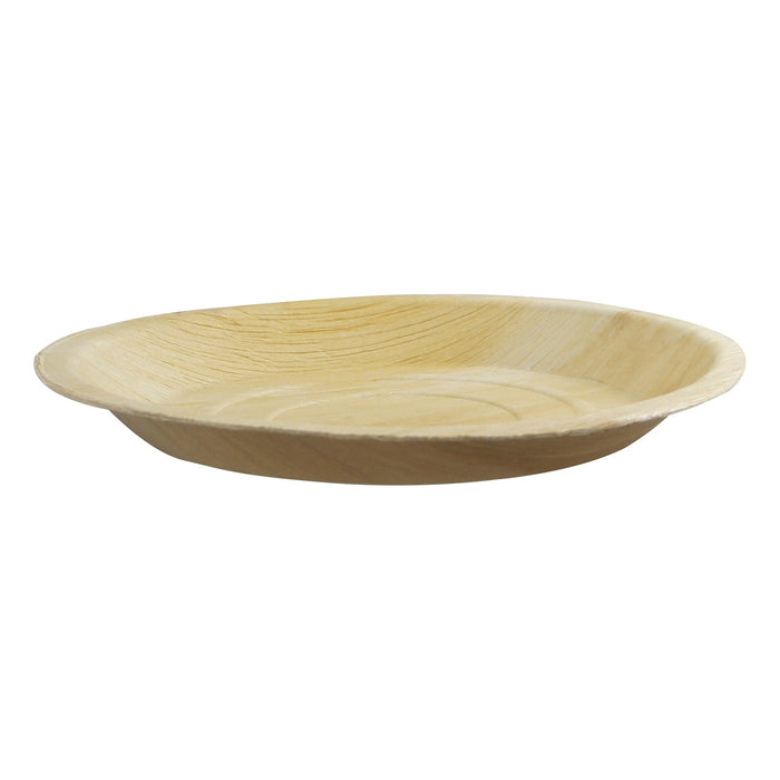 25pcs - Assiette ronde en palmier - Ø 25 cm - H 2,5 cm