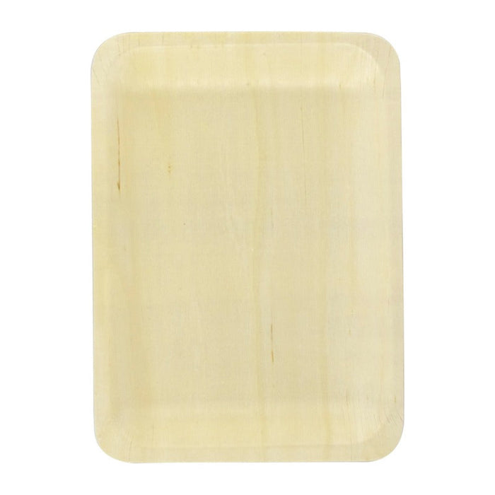 20pcs - Plateau rectangulaire en bois "Scandinavie" - 26,5 cm x 21,5 cm x 2 cm