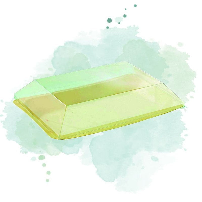 100pcs - Couvercle PET transparent "Scandinavie" - 20,5 cm x 13,5 cm x 3,8 cm - Compatible avec 210BBA2012