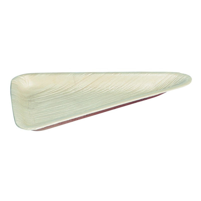10pcs - Assiette triangulaire en palmier - 240 ml - 25 cm x 14 cm x 1,2 cm