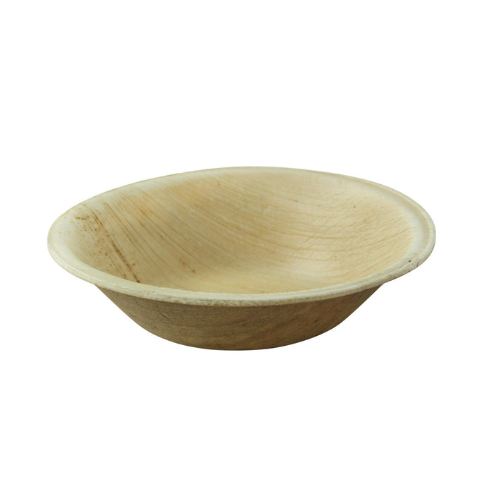 25pcs - Bol rond en palmier - 200 ml - Ø 12 cm - H 2,5 cm