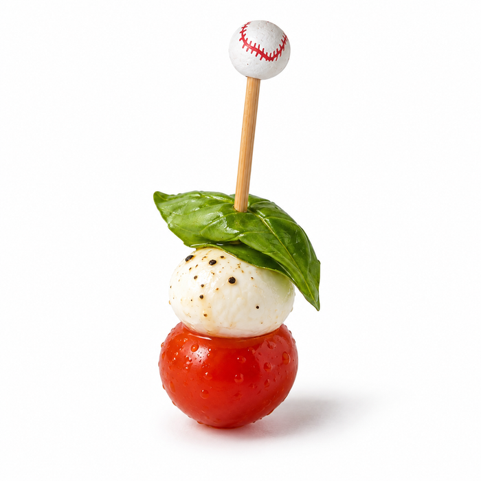 100pcs - 12cm - Pique bambou décor baseball