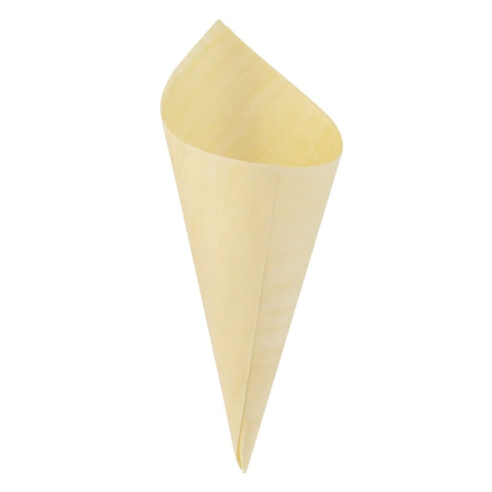 100pcs - Cône en bois - Ø 5 cm - H 12,5 cm