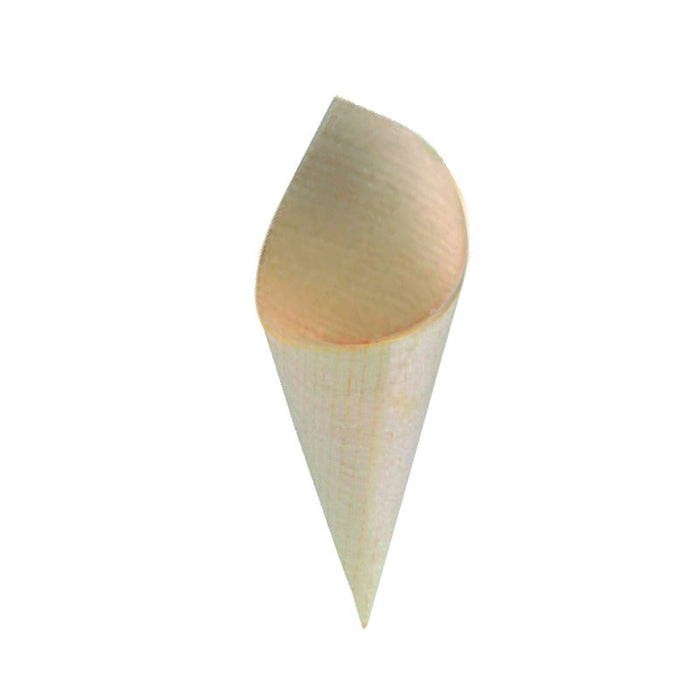 100pcs - Cône en bois - Ø 3,3 cm - H 8 cm
