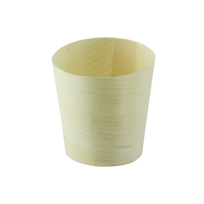 50pcs - Mini gobelet bois - Ø 6 cm - H 5,8 cm