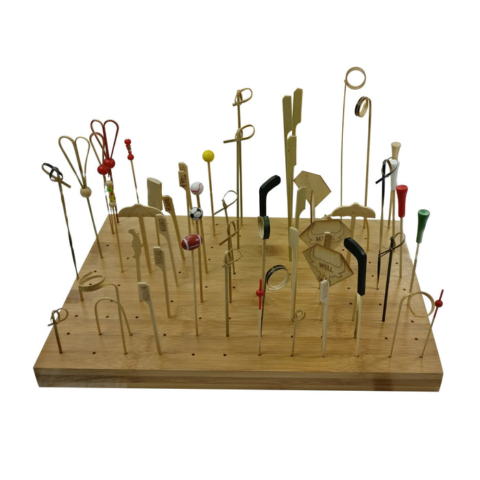 100pcs - 12cm - Pique bambou décor football