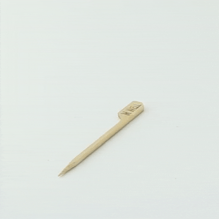100pcs - 9cm - Pique steak bambou "Teppo Gushi" Medium Well (cuit)